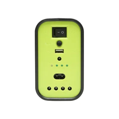 Kit iluminat portabil LED cu 3 becuri/proiector, panou solar si baterie 6V, 4.5Ah pentru pescuit camping GD-17 - imagine 4
