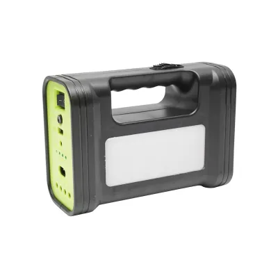 Kit iluminat portabil LED cu 3 becuri/proiector, panou solar si baterie 6V, 4.5Ah pentru pescuit camping GD-17 - imagine 5