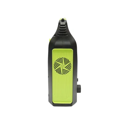 Kit iluminat portabil LED cu 3 becuri/proiector, radio FM panou solar si baterie 6V, 4.5Ah pentru pescuit camping GD-8071 - imagine 5