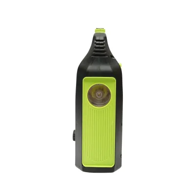 Kit iluminat portabil LED cu 3 becuri/proiector, radio FM panou solar si baterie 6V, 4.5Ah pentru pescuit camping GD-8071 - imagine 3