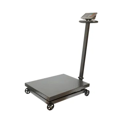 Cantar electronic de podea tip platforma 1500 kg cu roti si brat pliabil Breckner Germany - imagine 5