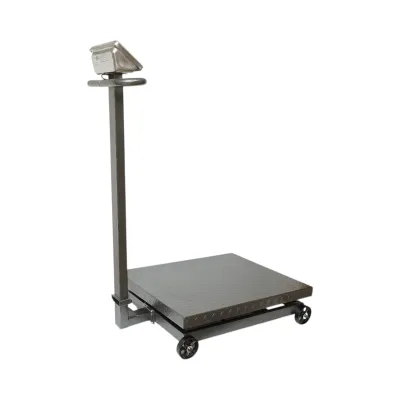 Cantar electronic de podea tip platforma 1500 kg cu roti si brat pliabil Breckner Germany - imagine 6