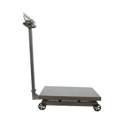 Cantar electronic de podea tip platforma 1500 kg cu roti si brat pliabil Breckner Germany - imagine 3