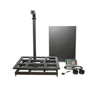 Cantar electronic de podea tip platforma 1500 kg cu roti si brat pliabil Breckner Germany - imagine 2