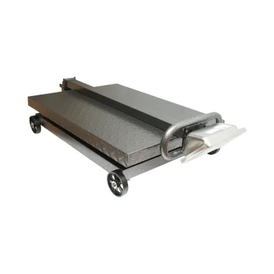 Cantar electronic de podea tip platforma 1500 kg cu roti si brat pliabil Breckner Germany - imagine 7
