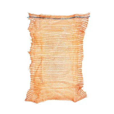 Sac plasa cu maner 600x400mm tip Raschel pentru legume 20Kg portocaliu - imagine 3