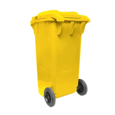 Pubela gunoi 120L galbena Breckner Germany - imagine 2