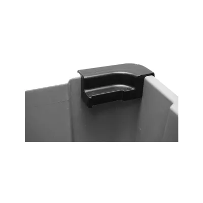 Cutie depozitare mega, modulara, gri cu roti 530x330x395mm Breckner Germany - imagine 4