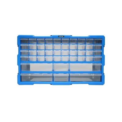 Cutie depozitare albastra din plastic modulara, 46 sertare 620x157x360mm Breckner Germany