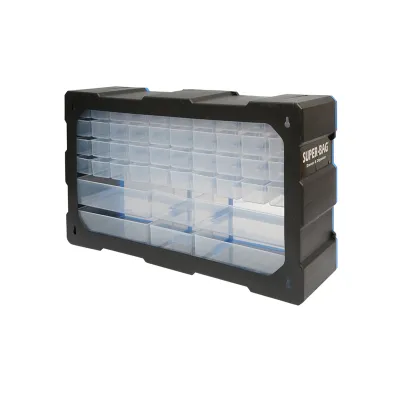 Cutie depozitare albastra din plastic modulara, 46 sertare 620x157x360mm Breckner Germany - imagine 4