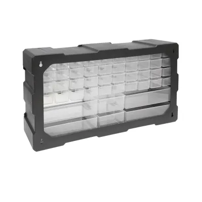 Cutie depozitare verde din plastic modulara, 46 sertare 620x157x360mm Breckner Germany - imagine 3