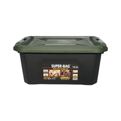 Cutie, lada depozitare heavy duty 12L cu capac, verde 385x295x175mm Breckner Germany