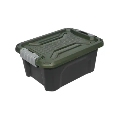 Cutie, lada depozitare heavy duty 12L cu capac, verde 385x295x175mm Breckner Germany - imagine 3