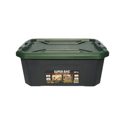 Cutie, lada depozitare heavy duty 20L cu capac, verde 490x380x200mm Breckner Germany