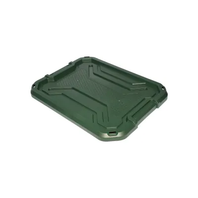 Cutie, lada depozitare heavy duty 20L cu capac, verde 490x380x200mm Breckner Germany - imagine 4