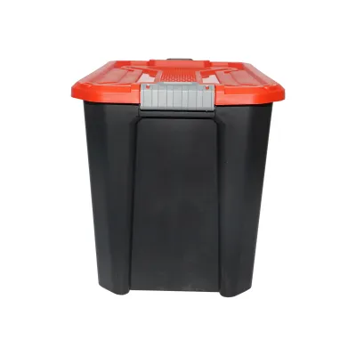 Cutie, lada depozitare heavy duty 60L cu capac, rosu 580x380x405mm Breckner Germany - imagine 2