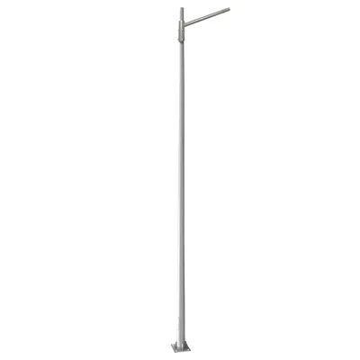 Stalp conic 6m cu brat orizontal pentu iluminat stradal