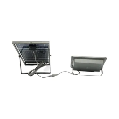 Proiector LED 200W cu panou solar bifacial 20W, baterie 20000mAh si telecomanda IP66 Breckner Germany - imagine 3