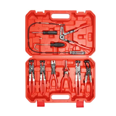 Trusa clesti pentru coliere furtunuri si conducte auto 9 piese Breckner Germany - imagine 2