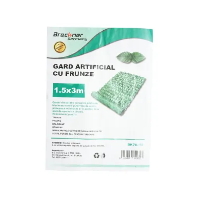 Gard viu artificial cu frunze verzi latime 1.5m si lungime 3m - imagine 4