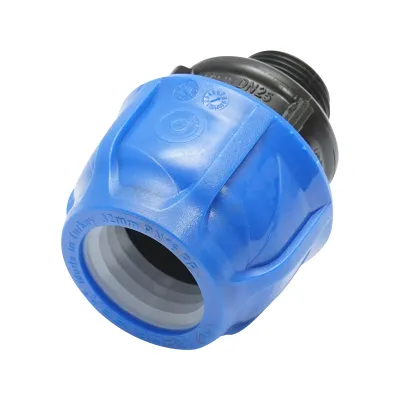 Racord compresiune cu filet exterior 32mmx3/4 toll, PN16 pentru sisteme irigatii - imagine 3