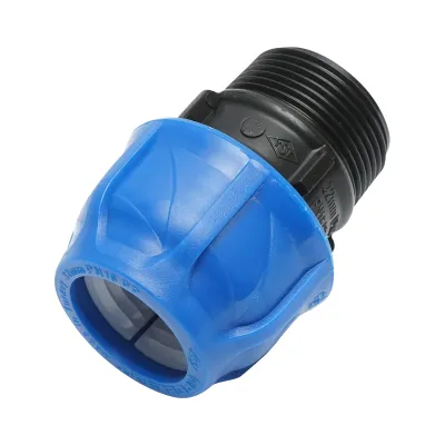 Racord compresiune cu filet exterior D32mmx1-1/4 toll, PN16 pentru sisteme de irigatii - imagine 3