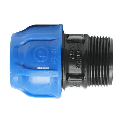 Racord compresiune cu filet exterior D32mmx1-1/4 toll, PN16 pentru sisteme de irigatii