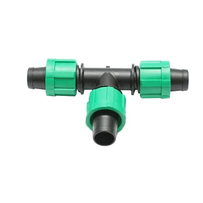 Teu egal conector banda picurare 17x17x17mm pentru sisteme de irigatii - imagine 2