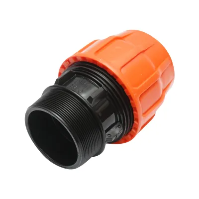 Adaptor compresiune Layflat, filet exterior D3x3 toll PN6 pentru sisteme irigatii - imagine 4