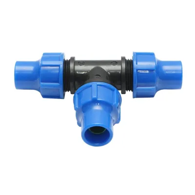 Teu egal compresiune 3/4x3/4x3/4 tol, PN10 pentru sisteme de irigatii
