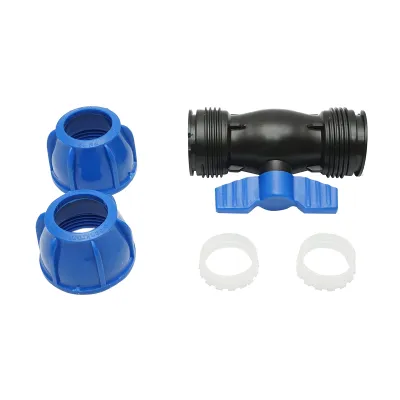 Robinet mufa cu bila compresiune D40x40mm, PN16, pentru sisteme de irigatii - imagine 4