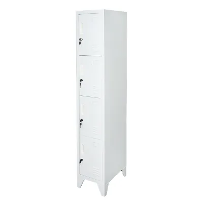 Vestiar, dulap metalic cu 4 usi securizate 1700x300x450mm Breckner Germany