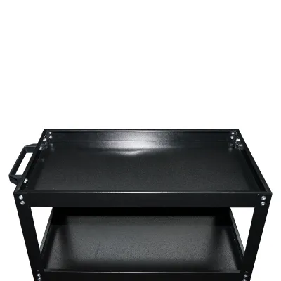 Carucior scule metalic pe roti cu 3 rafturi 750x700x360mm - imagine 4
