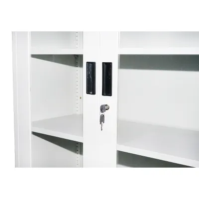 Dulap metalic cu 2 usi de sticla si 2 usi pline securizate 1900x900x400mm - imagine 4