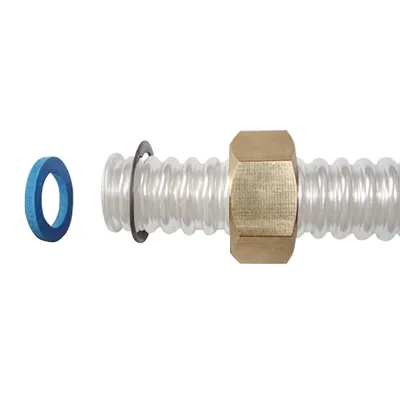 Set racord simplu DN16-3/4 pentru teava flexibila, gofrata inox - imagine 2