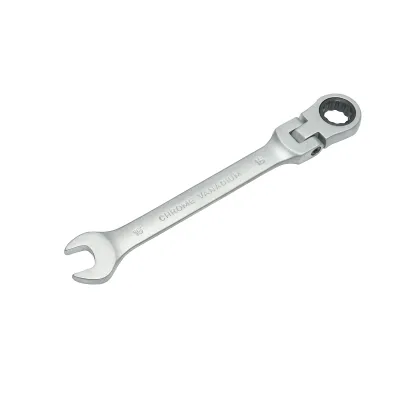 Set 8 chei combinate cu clichet articulate CrV 8-22mm Breckner Germany - imagine 3