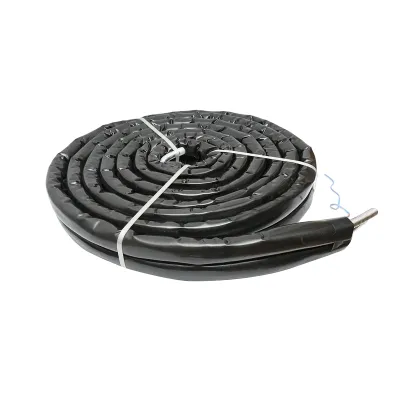 Teava 10m dubla din inox DN16-3/4 gofrata, flexibila, izolat cu cablu pentru sonda temperatura pentru instalatii solare rezidentiale