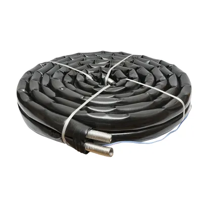 Teava 10m dubla din inox DN25-1.1/4 gofrata, flexibil, izolat cu cablu pentru sonda temperatura pentru instalatii solare rezidentiale
