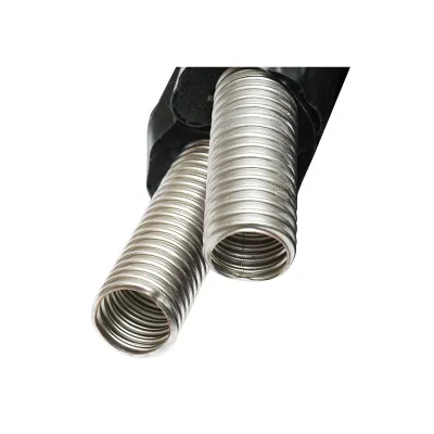 Teava 10m dubla din inox DN25-1.1/4 gofrata, flexibil, izolat cu cablu pentru sonda temperatura pentru instalatii solare rezidentiale - imagine 3