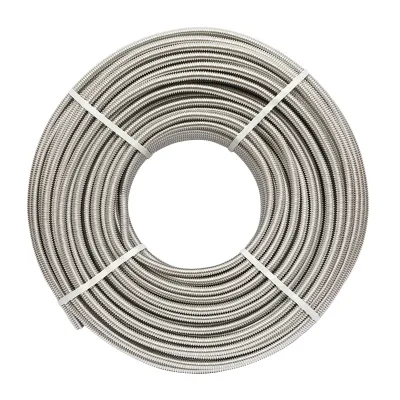 Rola 100m teava inox flexibila, gofrata DN16 pentru instalatii solare rezidentiale - imagine 2