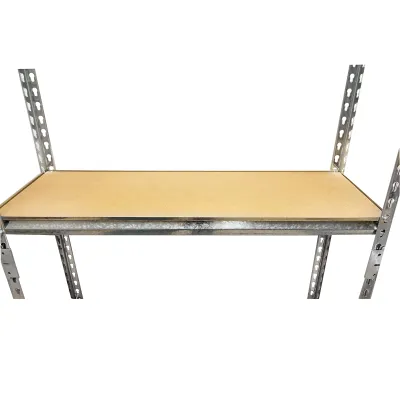 Raft metalic cu 5 polite MDF, 180x90x30cm, 120kg/polita, montaj fara suruburi Breckner Germany - imagine 4