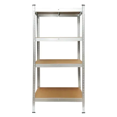 Raft metalic cu 4 polite MDF, 144x60x30cm, 50kg/polita, montaj fara suruburi Breckner Germany