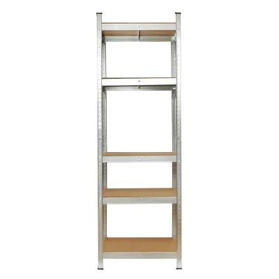 Raft metalic cu 5 polite MDF, 180x70x35cm, 175kg/polita, montaj fara suruburi Breckner Germany