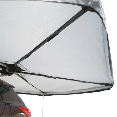 Cort umbrar lateral auto, marchiza 270 grade, pliabil cu prindere pe plafon - imagine 5