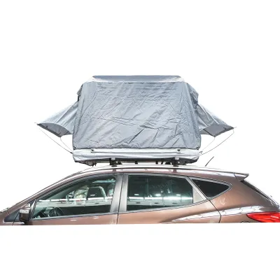 Cort auto impermeabil pentru 2 persoane, prindere pe plafon cu extensie, plaforma si scara - imagine 4