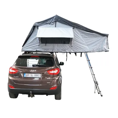 Cort auto impermeabil pentru 3 persoane, prindere pe plafon cu extensie, plaforma si scara - imagine 4