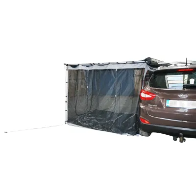 Cort umbrar lateral auto 200x250cm, marchiza, pliabil cu prindere pe plafon	si plasa anti insecte - imagine 4