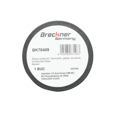 Tambur sfoara galbena pentru zidarie 1.2mmx50m Breckner Germany - imagine 3