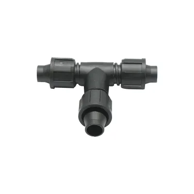 Teu egal conector banda picurare 17x17x17mm pentru sisteme de irigatii - imagine 2