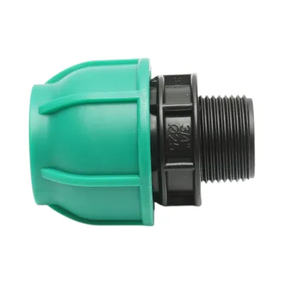 Racord compresiune cu filet exterior 25mmx3/4 inch, PN16 bar pentru sisteme de irigatii